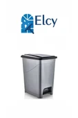ELCY 60 LT Slim Pedallı Çöp Kovası & Büyük Boy Pedallı Çöp Kovası Ve Bez Takımlı 3 Adet - 1