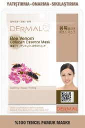 DERMAL Pürüzsüzleştirici, Onarıcı, Sıkılaştırıcı Arı Zehri Özlü Kolajen Maske 23 Gr thumbnail 1