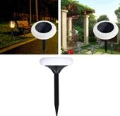 1 Adet Güneş Enerjili, Çok Kaliteli, 5 Watt Beyaz Işık Solar Led Çim, Çiçek, Bahçe, Ağaç Armatürü - 1