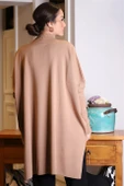 YARIM BALIKÇI YIRTMAÇLI CAMEL KADIN TRİKO 14730-2K3 - 5