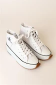 TOPUKLU CONVERSE BEYAZ KADIN AYAKKABI 30100-3114-2Y3 - 3
