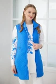 GÜMÜŞ VARAK BASKILI İNDİGO KADIN  SWEATSHIRT MB21.268-2Y4 - 5