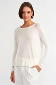Bisiklet Yaka Basic Ekru Kadın Triko Kazak 10536-2K5 thumbnail 3