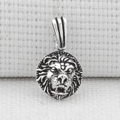 Aslan Figürlü 925 Ayar Gümüş Kolye Ucu thumbnail 2