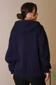 KAPÜŞONLU FERMUARLI LACİ KADIN HIRKA W0008672-2K5 - 5