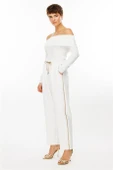 BELİ LASTİKLİ EKRU KADIN PANTOLON 04101-2K5 - 2