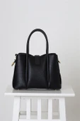 SİYAH CİLT KADIN EL ÇANTASI 26951-2K5 - 3