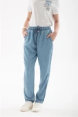 BELİ BAĞCIKLI A.MAVİ KADIN PANTOLON  0657-2Y5 - 5