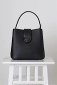 SİYAH CİLT KISA SAPLI KADIN ÇANTA  26949-2K5 thumbnail 1