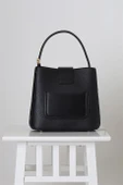 SİYAH CİLT KISA SAPLI KADIN ÇANTA  26949-2K5 thumbnail 3