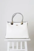 METAL DETAYLI BEYAZ KADIN EL ÇANTASI  7241-2Y4 thumbnail 1