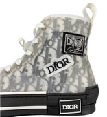 christian dior high top siyah beyaz - 3