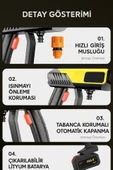 Şarjlı Yüksek Basınçlı Yıkama Tabancası  (Araç Oto, Araba, Bahçe, Halı, Klima Temizliği) - 5