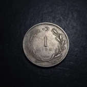 Escoines Koleksiyon 399636860aad3682dd 1957 Menderes 1Lira Haliye Eski Madeni Para thumbnail 4