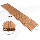 iAhşap 250x50 cm Ahşap yürüyüş yolu Veranda yolu Yürüme Yolu Bahçe Yolu - 7