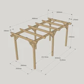 iAhşap Veranda Ahşap Pergole Veranda Kamelya p1 - 5