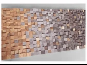 Resim Ahşap Duvar Tablo, Ahşap Duvar Dekoru, Ahşap Mozaik, Ahşap Duvar Sanatı - 4