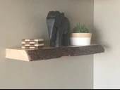 iAhşap Ahşap raf, Doğal canlı kenar, Rustik raf, Yüzer raf - 2