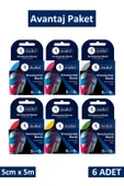 Jenbol Kinesiology Tape Ağrı Bandı - 6 Renk Avantaj Paket - 1