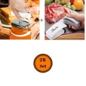 Poşet Kapatıcı Handy Sealer+Ayarlanabilir Konserve Kavanoz Açma Aparatı - 1