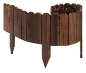 iAhşap Bahçe Bordür Çiti 100x30 cm Bahçe Çiti Bahçe Dekoru Özel Tasarım - 5