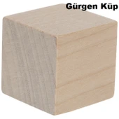 iAhşap Hobi Ahşap Küp Dekoratif Küp Doğal Ahşap Küp Blokları - 8