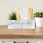 Ahşap Saksı Kutusu, Çiçeklik, Doğal Ahşap Dekor Ev ve Düğün Süslemeleri - 9