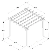 iAhşap Veranda Ahşap Pergole Brandalı Veranda Kamelya Gölgelik p9 - 3