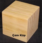 iAhşap Hobi Ahşap Küp Dekoratif Küp Doğal Ahşap Küp Blokları - 6