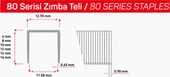 Havalı Havalı Zımba Teli 80 Serisi (Okçu)(80x08)-(80x14)-(80x16)-(80x22) - 2
