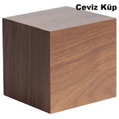 iAhşap Hobi Ahşap Küp Dekoratif Küp Doğal Ahşap Küp Blokları - 2