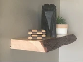 iAhşap Ahşap raf, Doğal canlı kenar, Rustik raf, Yüzer raf - 7