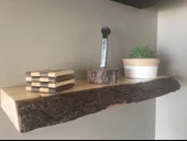 iAhşap Ahşap raf, Doğal canlı kenar, Rustik raf, Yüzer raf - 9