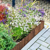 iAhşap Bahçe Bordür Çiti 100x30 cm Bahçe Çiti Bahçe Dekoru Özel Tasarım - 3