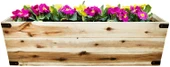 iAhşap Doğal Ahşap Saksı Kutusu, Doğal Ahşap, Çiçeklik - 4