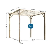 iAhşap Veranda Ahşap Pergole Veranda Gölgelik Kamelya p11 - 3