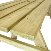 iAhşap Bank Ahşap 6 kişilik 70x150 cm no 6 - 2