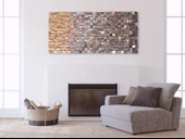 Resim Ahşap Duvar Tablo, Ahşap Duvar Dekoru, Ahşap Mozaik, Ahşap Duvar Sanatı - 1