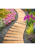 Yürüyüş Ahşap yolu 250 cm Veranda yolu Yürüme Yolu Bahçe Yolu 30-40-50 cm Seçenekli thumbnail 1