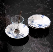 Güral Porselen Acem 6'lı Çay Tabağı Seti 1891 - 1