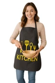 Kitchen Style Mutfak Önlüğü – Çatal Kaşık Desenli, Sıvı Geçirmez Şık Tasarım - 7