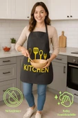 Kitchen Style Mutfak Önlüğü – Çatal Kaşık Desenli, Sıvı Geçirmez Şık Tasarım - 1