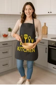 Kitchen Style Mutfak Önlüğü – Çatal Kaşık Desenli, Sıvı Geçirmez Şık Tasarım - 4