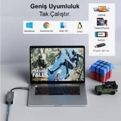 Inca IUTP-03T USB3.0+Tip-C=>Gigabit RJ45+3*USB3.0 Çevirici (Giriş:Tip-A+Tip-C=>Çıkış:Eternet+3*Tip-A - 3