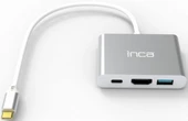 Inca ITPC-04T Tip-C=>Hdmi+USB3.0+Pd(100W) Çevirici (Giriş:Usb Type-C => Çıkış:Hdmi+Usb3.0+Pd) - 1