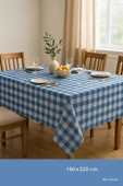 Mira Home Kareli Masa Örtüsü Sofra Bezi 160X220 Cm Rustik - 6