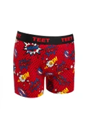 TEET Erkek Boxer Premium 3'lü Set Pamuklu Likralı Desenli Hediyelik - 4