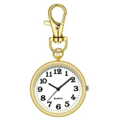 Valkyrie Anahtarlık Klipsli Analog Quartz Cep Saati Altın - 1