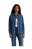 kadın-kız denim kot gömlek- 16788-0017 - 5