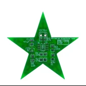 DC 5V Beş Köşeli Yıldız Led Işık Hobi Devresi DIY Lehimleme Kiti - Demonte(Montesiz) thumbnail 2